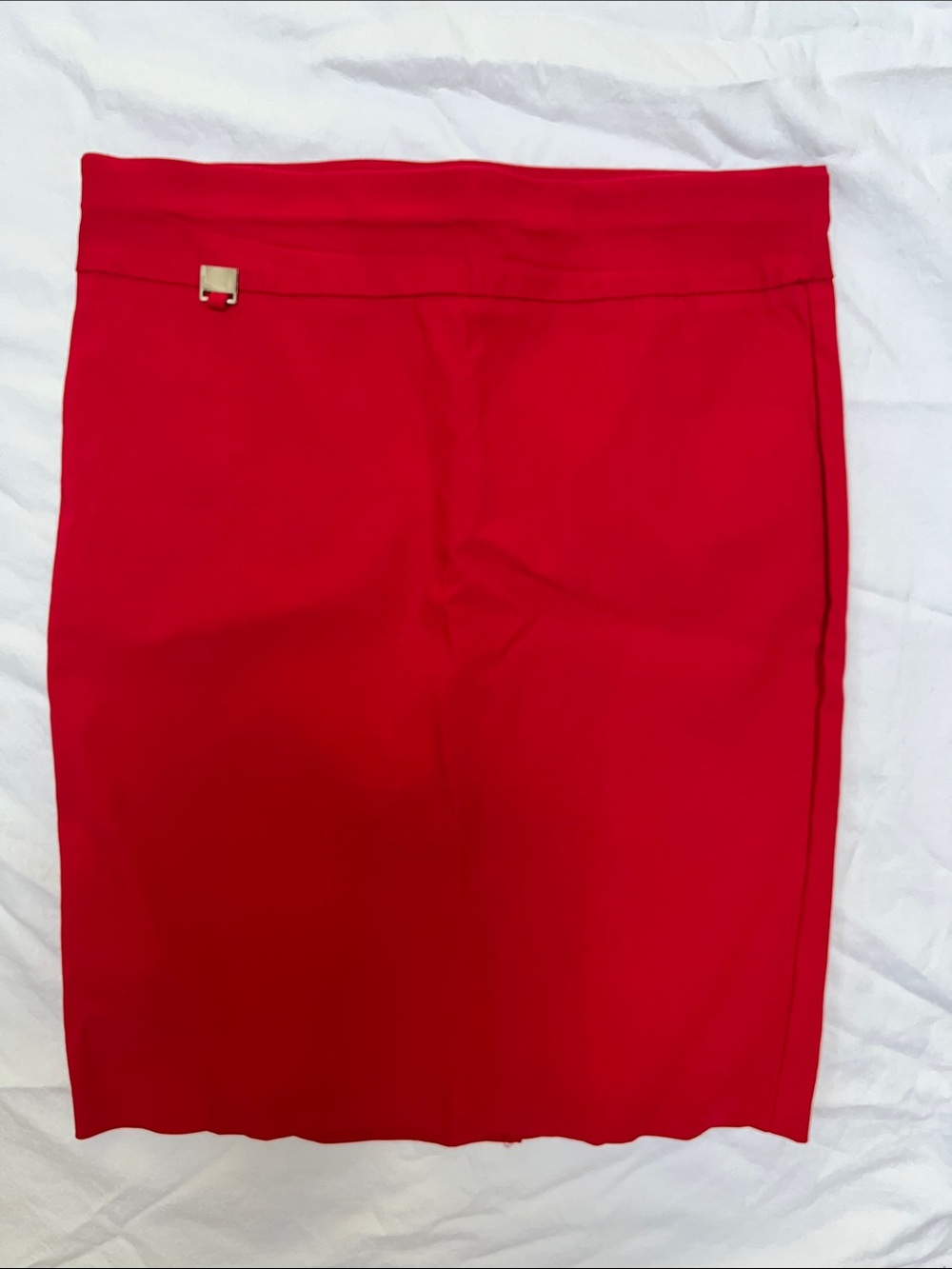 Alex & Olivia Red Stretch Pencil Skirt Size Large L